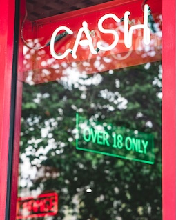 cash on sign