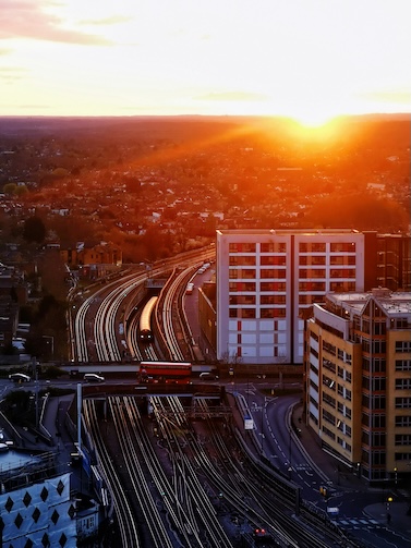 harrow in london from above